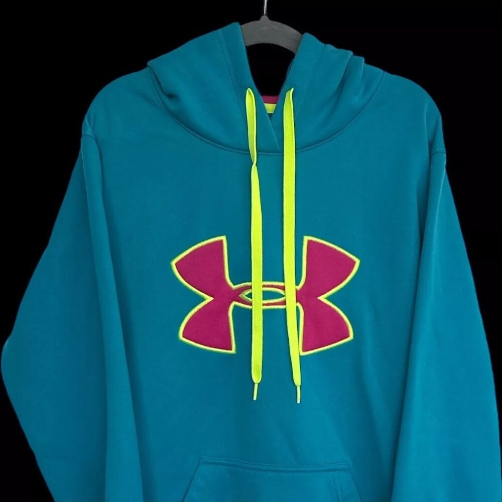 Under Armour Womans Size SM/P Turquoirse/Pink UA Storm Hoodie